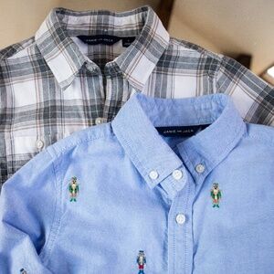 Janie & Jack Boys Oxford Shirt Set